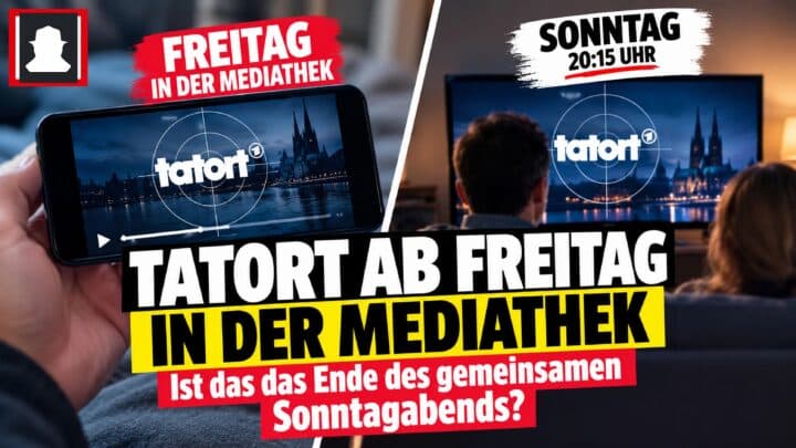 "Tatort" ab Freitag – wer schaut da noch sonntags?